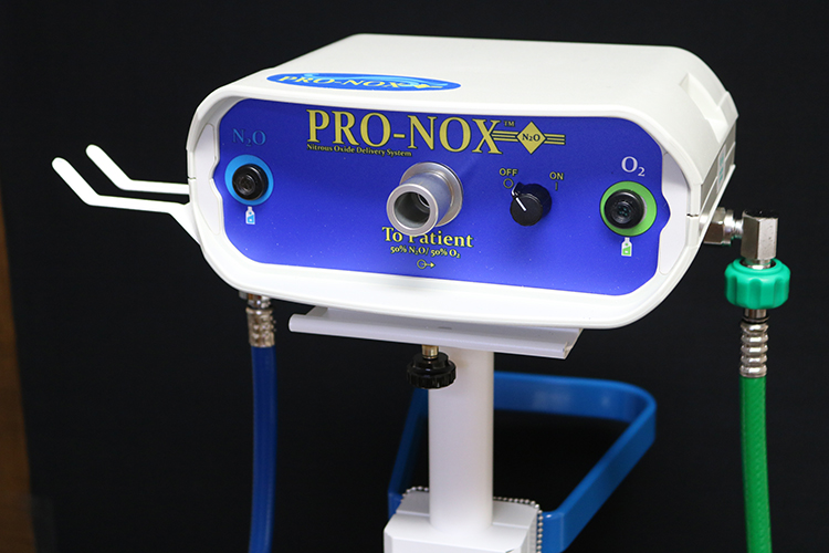 Pronox nitrous oxide comfort system used during Morpheus8 treatments